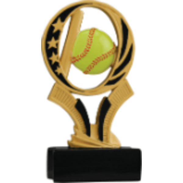 6" Softball Midnight Star Resin Award – item MS108