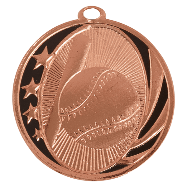 2" Baseball Midnight Star Medal – item MS701 image 3