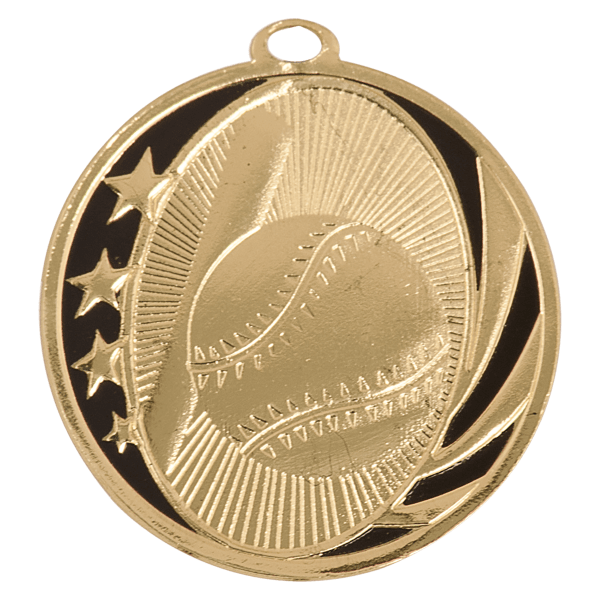 2" Baseball Midnight Star Medal – item MS701