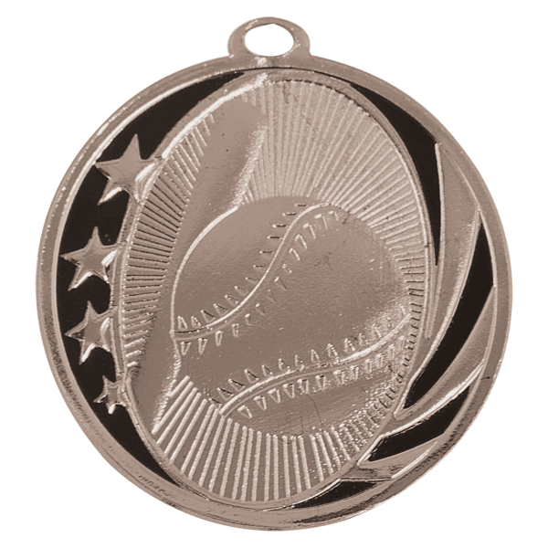 2" Baseball Midnight Star Medal – item MS701 image 2