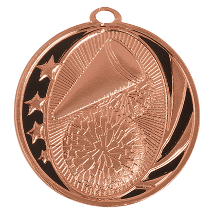 2" Cheerleading Midnight Star Medal – item MS703 image 3