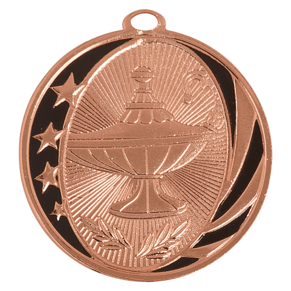 2" Academic Midnight Star Medal – item MS706 image 3