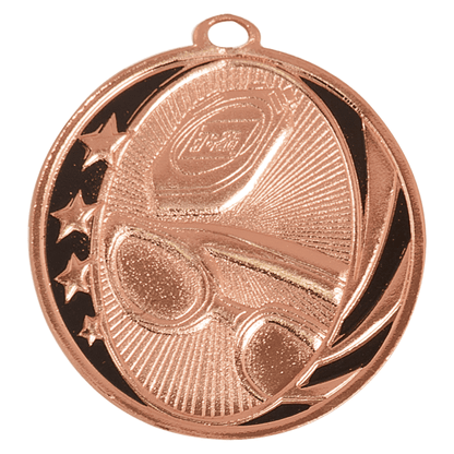 2" Swimming Midnight Star Medal – item MS708 image 3