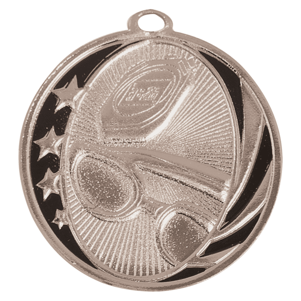 2" Swimming Midnight Star Medal – item MS708 image 2