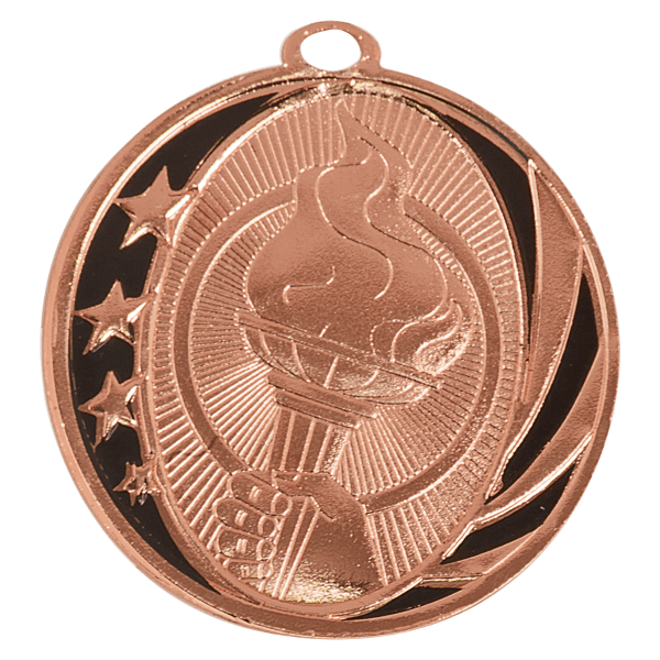 2" Placement Midnight Star Medal – item MS709 image 3