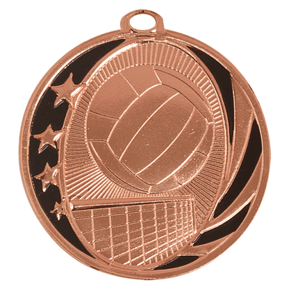 2" Volleyball Midnight Star Medal – item MS711 image 3
