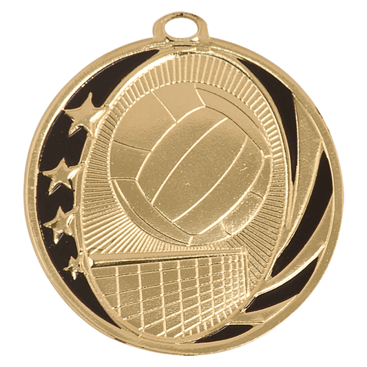 2" Volleyball Midnight Star Medal – item MS711