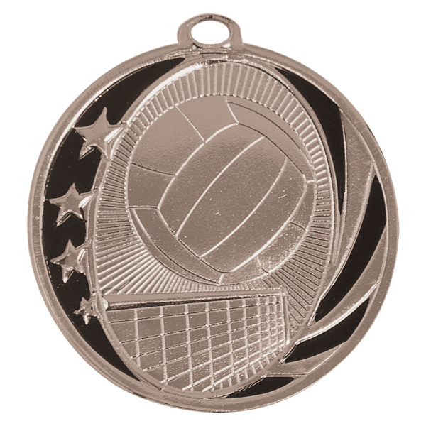 2" Volleyball Midnight Star Medal – item MS711 image 2