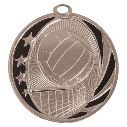 2" Volleyball Midnight Star Medal – item MS711 image 2