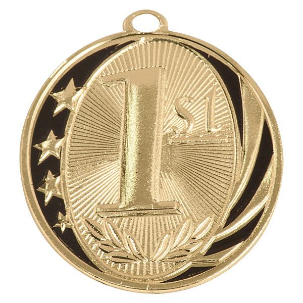 2" Placement Midnight Star Medal – item MS713