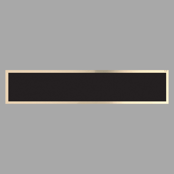 Black/Gold Brass Plate for 10" Desk Wedge – item NP10