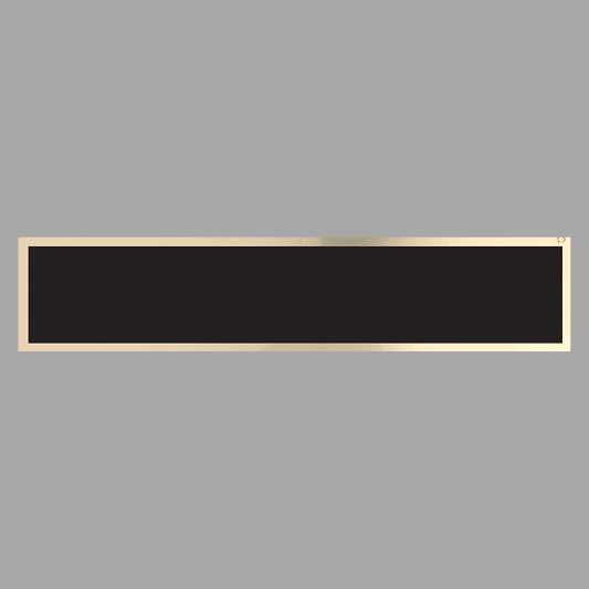 Black/Gold Brass Plate for 10" Desk Wedge – item NP10