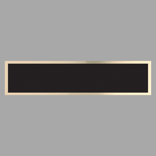 Black/Gold Brass Plate for 8.5" Desk Wedge – item NP8