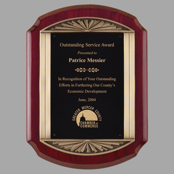 11" x 15" Piano Bronze Frame Black Engraving Plaque – item P4137