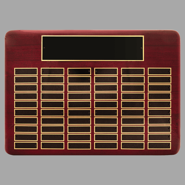 15" x 21" Rosewood 60 Plate Perpetual Plaque – item P4505
