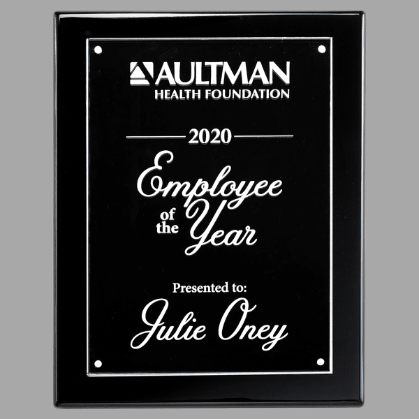 7" x 9" 7x9 Plaque w/ Acrylic Engraving Plate – item P5437