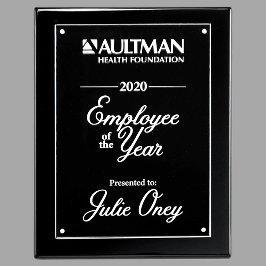 7" x 9" 7x9 Plaque w/ Acrylic Engraving Plate – item P5437
