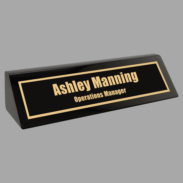 Black Piano Finish Desk Wedge – item PNB28