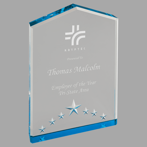 5" X 7 Star Point Acrylic Award – item PNT3BU