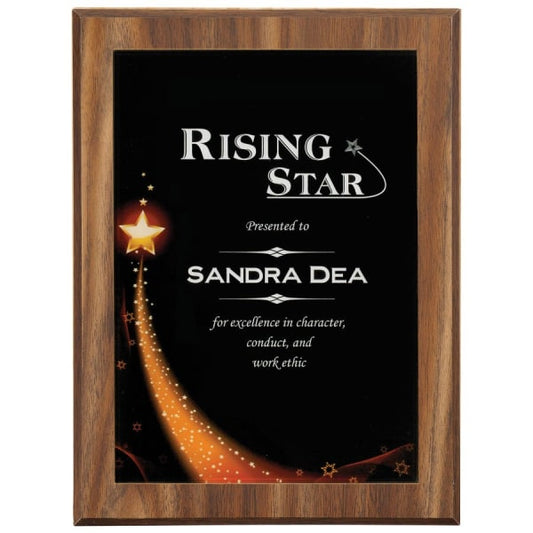 6-7/8 X 9-7/8 Star Gl X Y Plaque Acrylic – item PPX810C