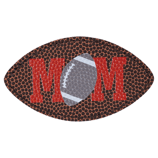 3.5" x 2" Football Leatherette Patch with Kota Pro Adhesive – item PTH011