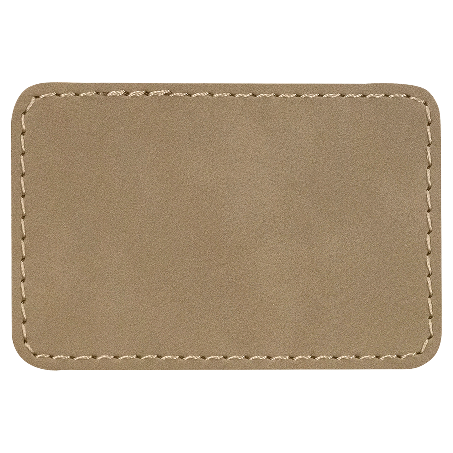 3" x 2" Light Brown Rectangle Patch with Adhesive – item PTH101 image 3