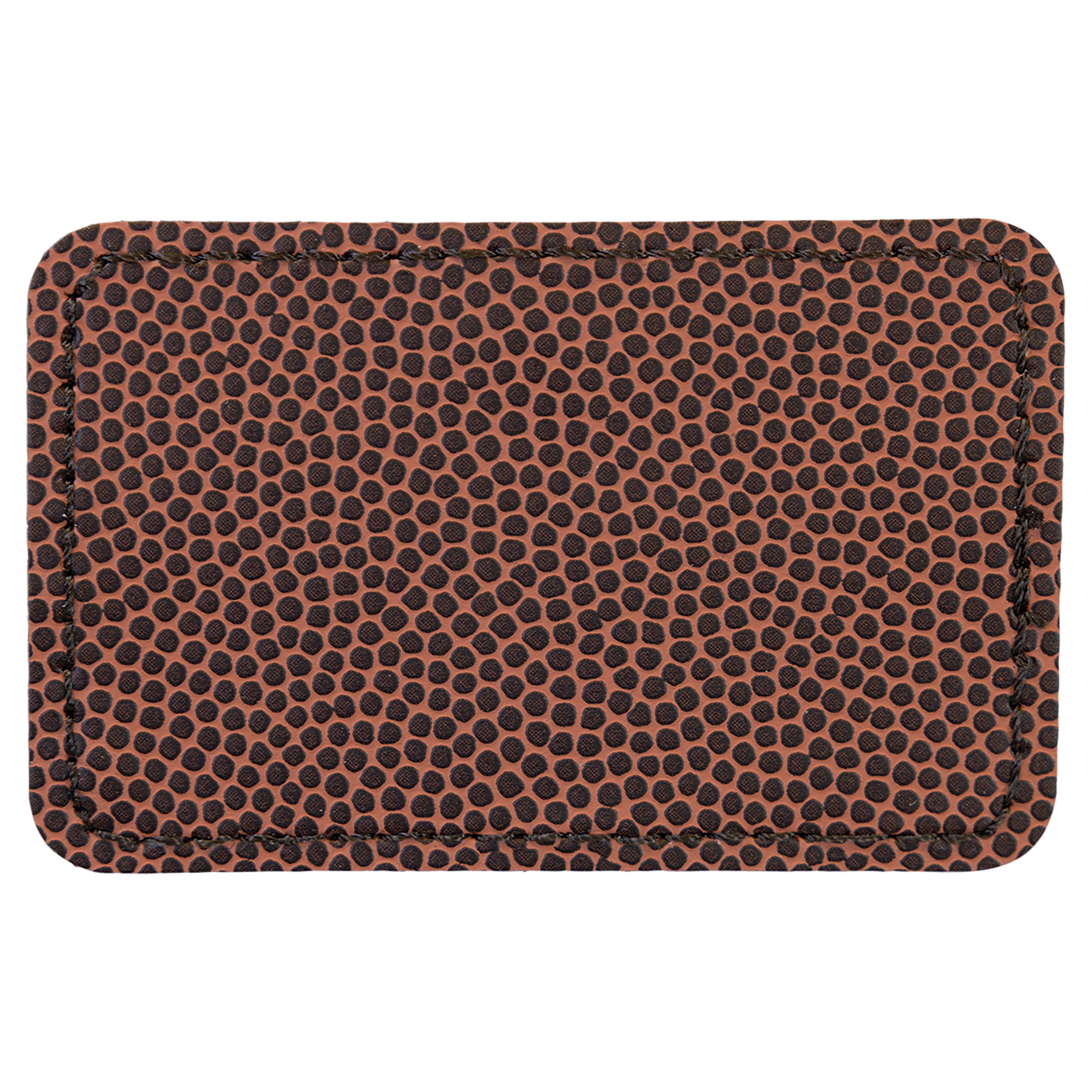 3" x 2" Football Rectangle Leatherette Patch with Adhesive – item PTH115 image 2
