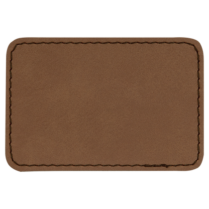 3" x 2" Rectangle Leatherette Patch with Kota Pro – item PTH175 image 2