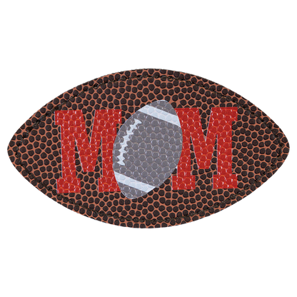 3" x 2" Football Rectangle Leatherette Patch with Kota Pro – item PTH185 image 2