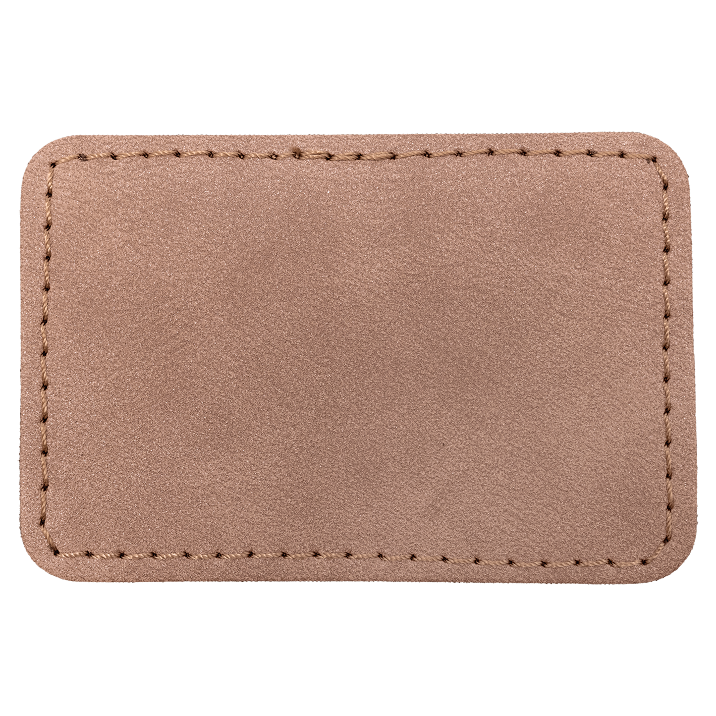 3" x 2" Blush Rectangle Leatherette Patch with Pro Premier – item PTH190 image 3