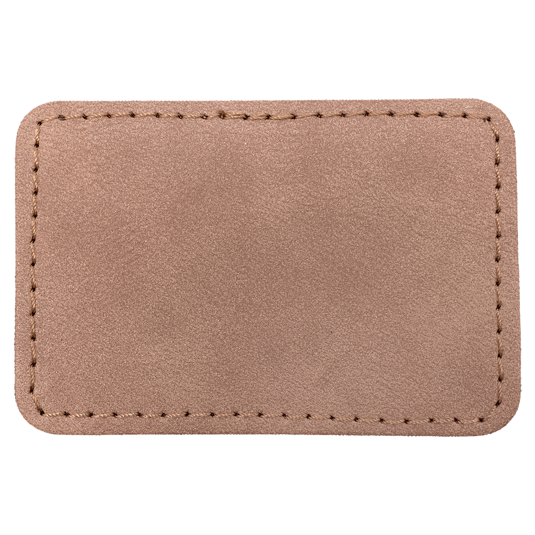 3" x 2" Blush Rectangle Leatherette Patch with Pro Premier – item PTH190 image 3
