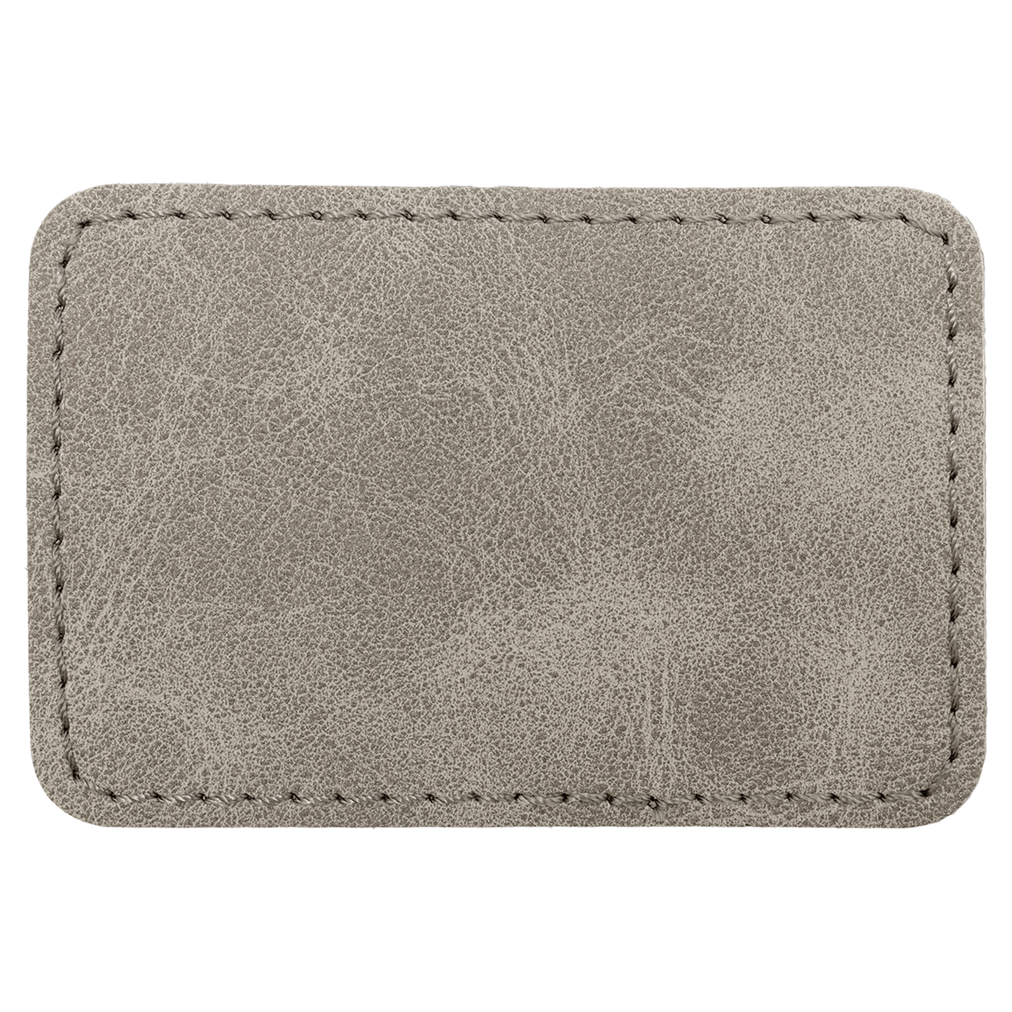 3" x 2" Gray Rectangle Leatherette Patch with Pro Premier – item PTH192 image 3