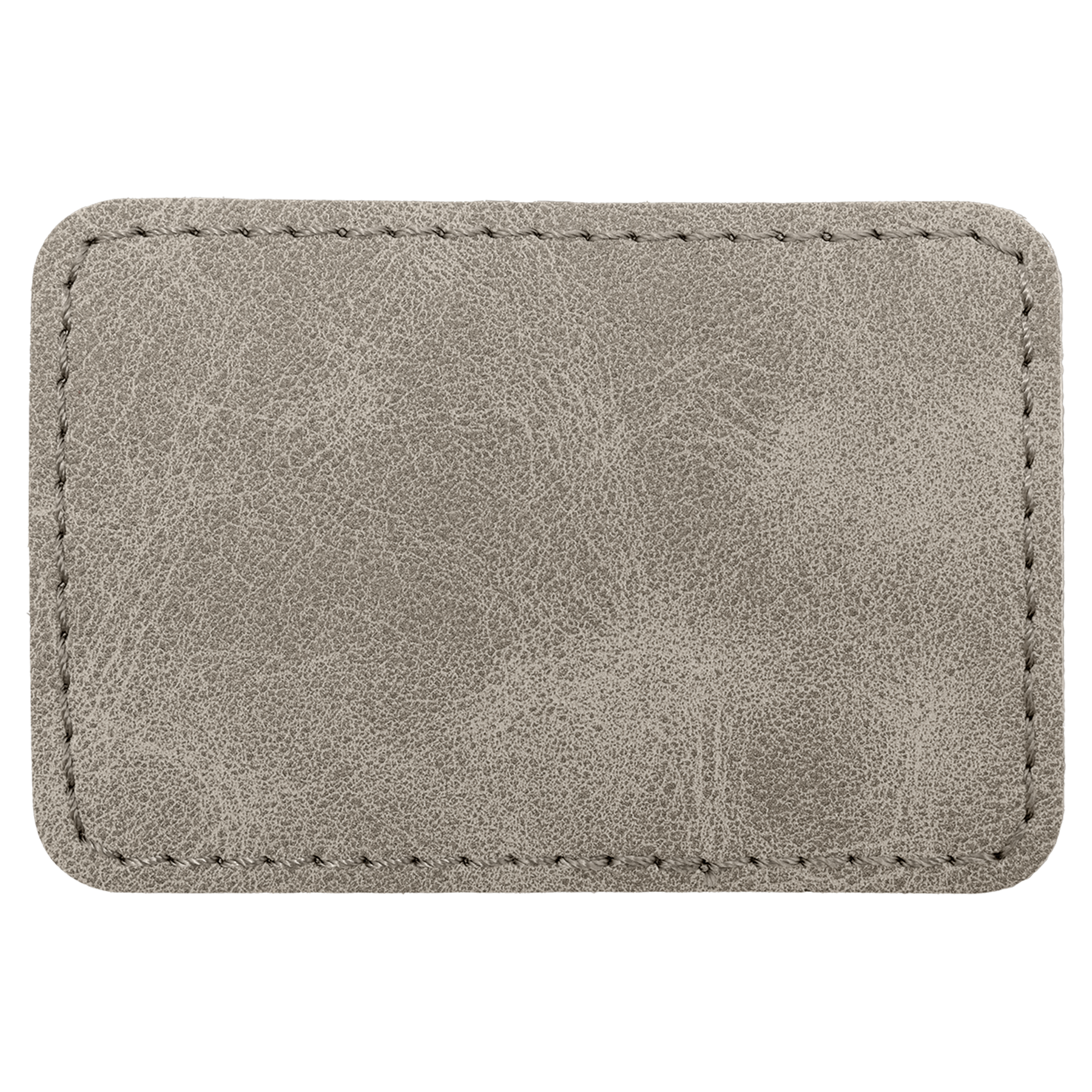 3" x 2" Gray Rectangle Leatherette Patch with Pro Premier – item PTH192 image 3