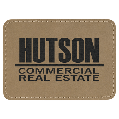 3.5" x 2.5" Light Brown Rectangle Patch with Adhesive – item PTH201 image 4