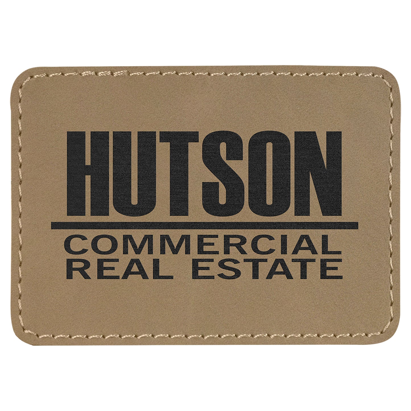 3.5" x 2.5" Light Brown Rectangle Patch with Adhesive – item PTH201 image 2