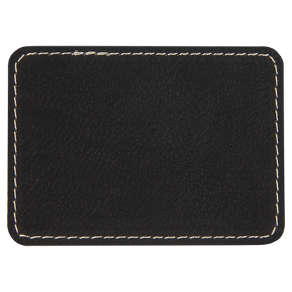 3.5" x 2.5" /Gold Rectangle Patch with Adhesive – item PTH206 image 2