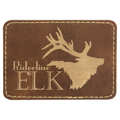 3.5" x 2.5" /Gold Rectangle Patch with Adhesive – item PTH210