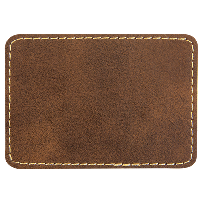 3.5" x 2.5" /Gold Rectangle Patch with Adhesive – item PTH210 image 2
