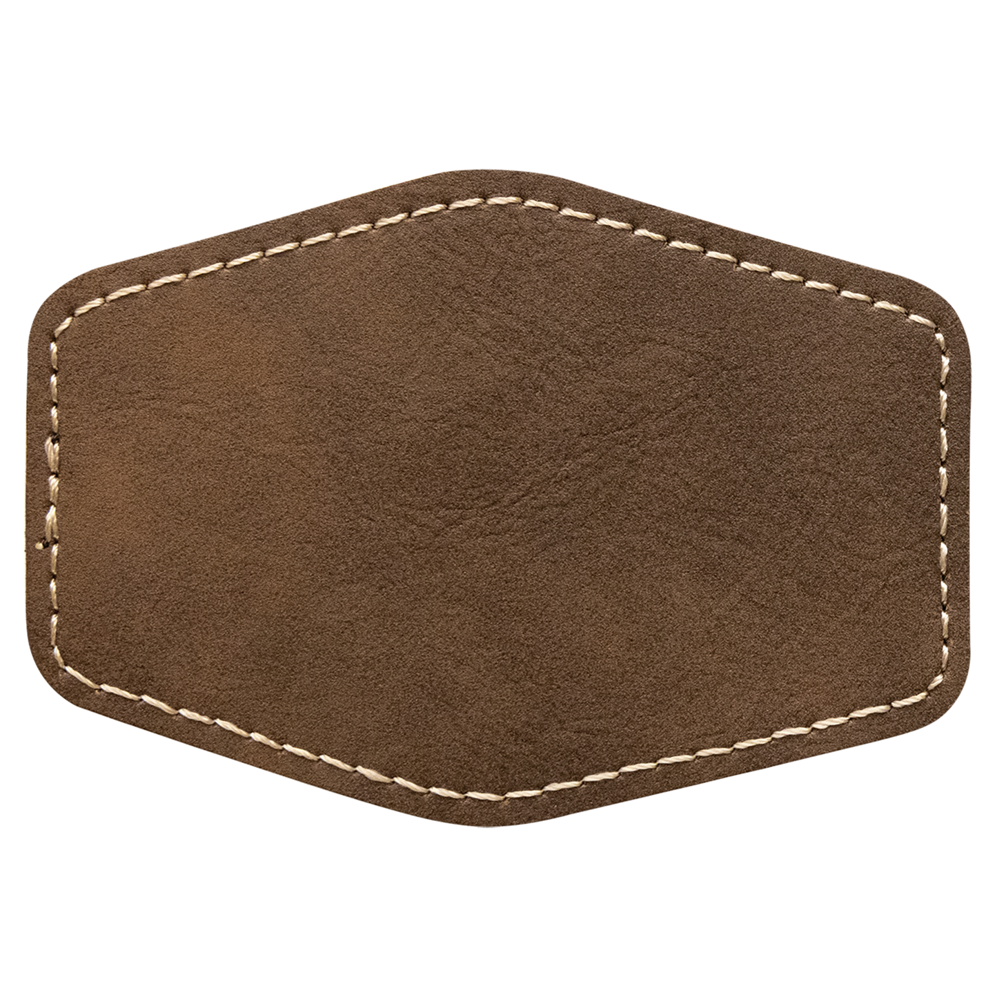 3.5" x 2.5" /Gold Hex Leatherette Patch with Adhesive – item PTH240 image 2