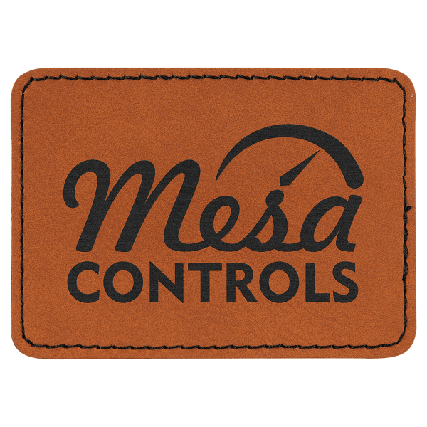 3.5" x 2.5" Rectangle Leatherette Patch with Pro – item PTH272 image 3