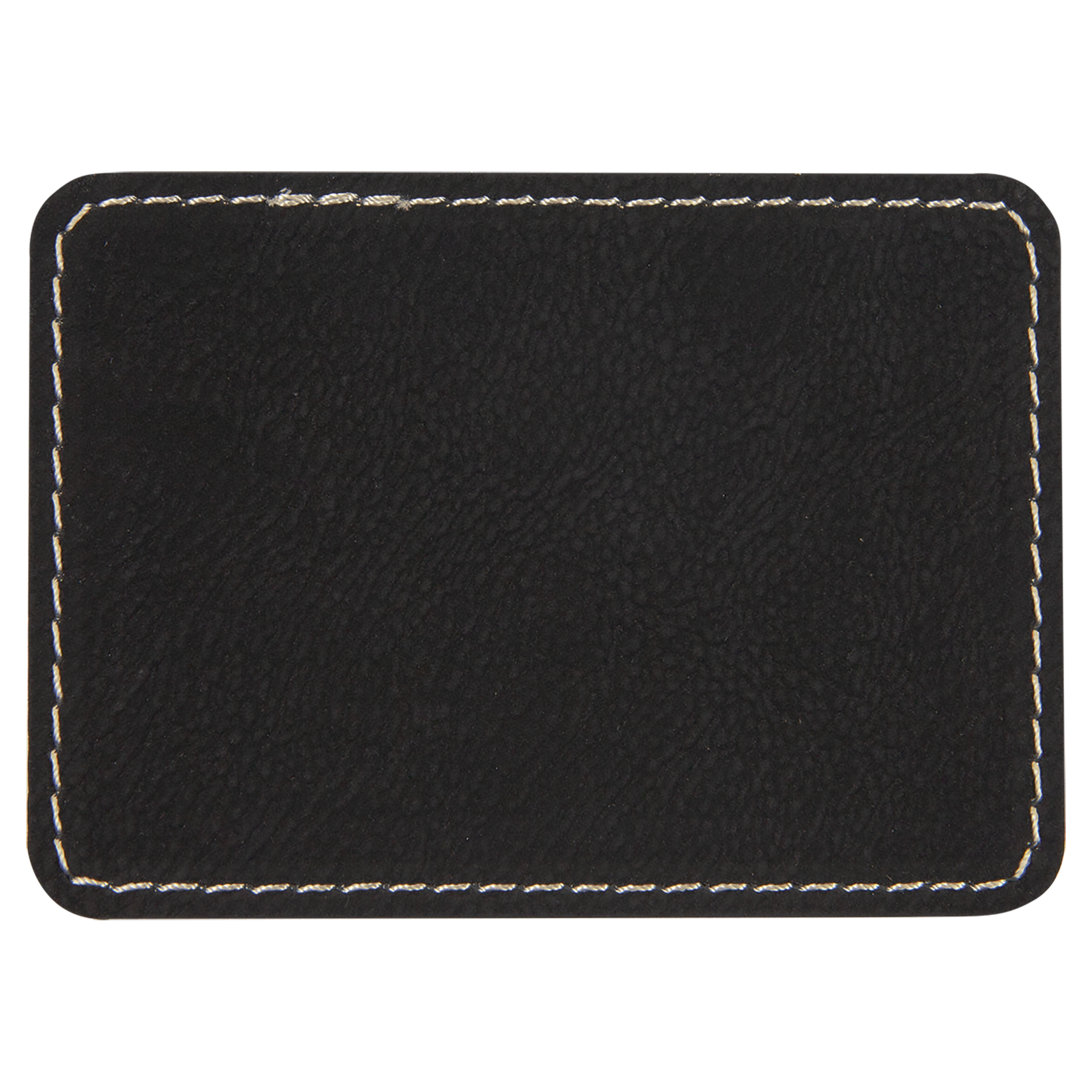 3.5" x 2.5" /Gold Rectangle Leatherette Patch with Pro – item PTH276 image 2