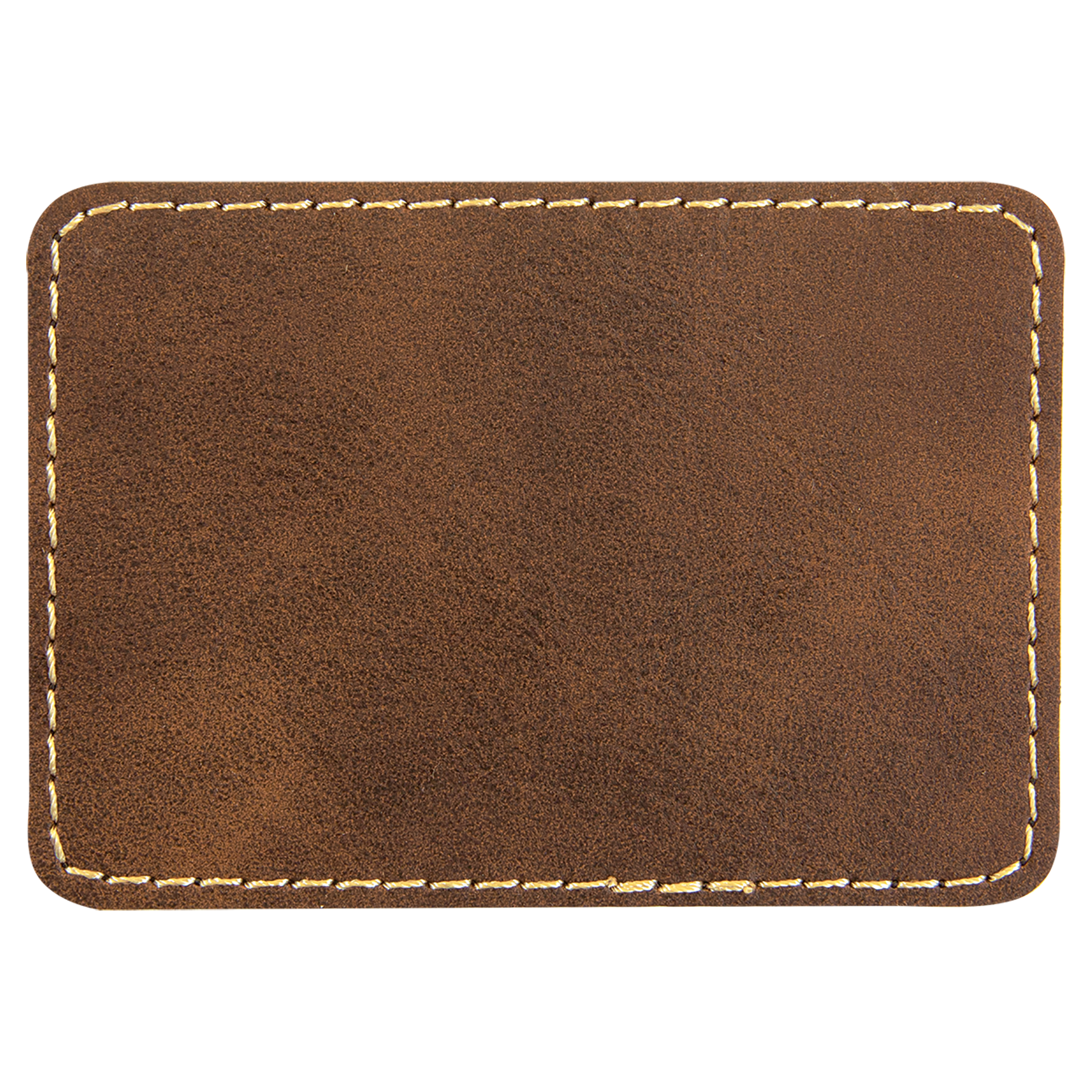 3.5" x 2.5" /Gold Rectangle Leatherette Patch with Pro – item PTH280 image 2