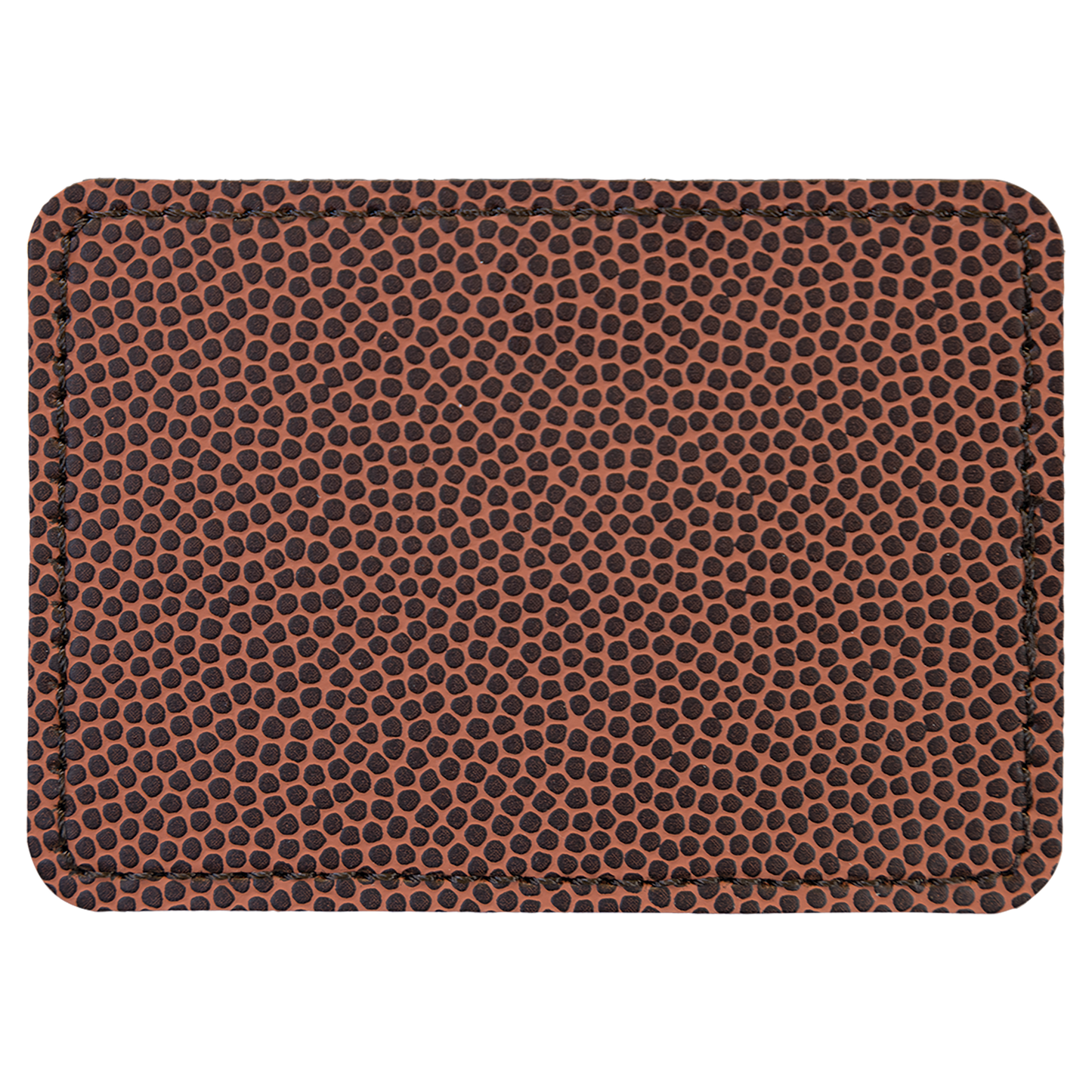 3.5" x 2.5" Football Rectangle Leatherette Patch with Pro – item PTH285 image 2