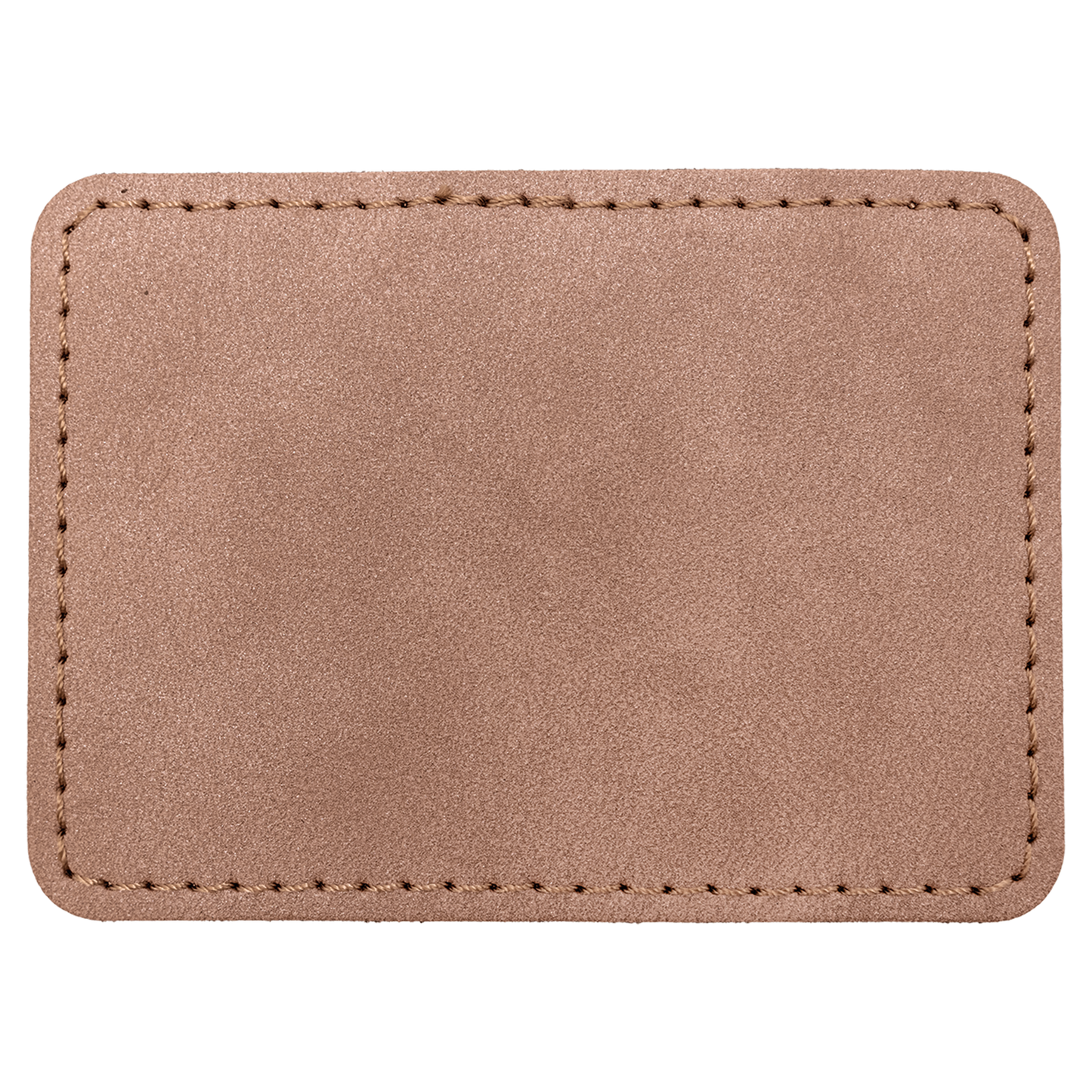 3.5" x 2.5" Blush Rectangle Leatherette Patch Premier – item PTH290 image 3