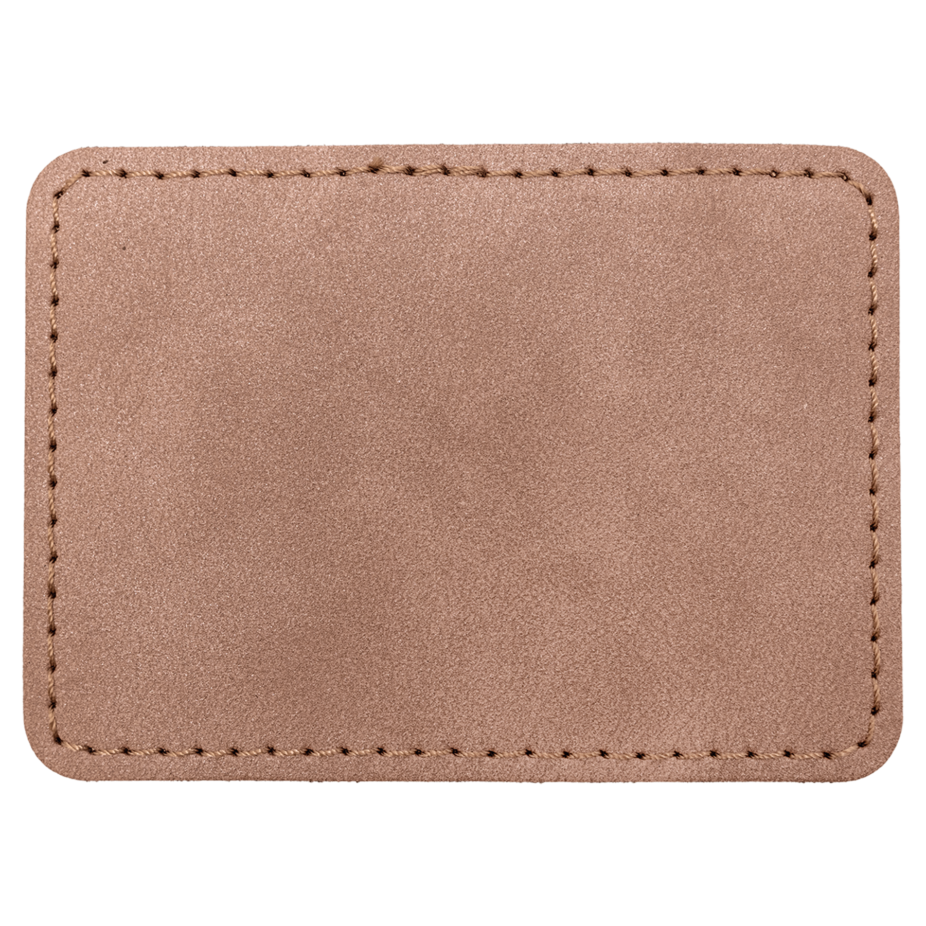 3.5" x 2.5" Blush Rectangle Leatherette Patch Premier – item PTH290 image 3