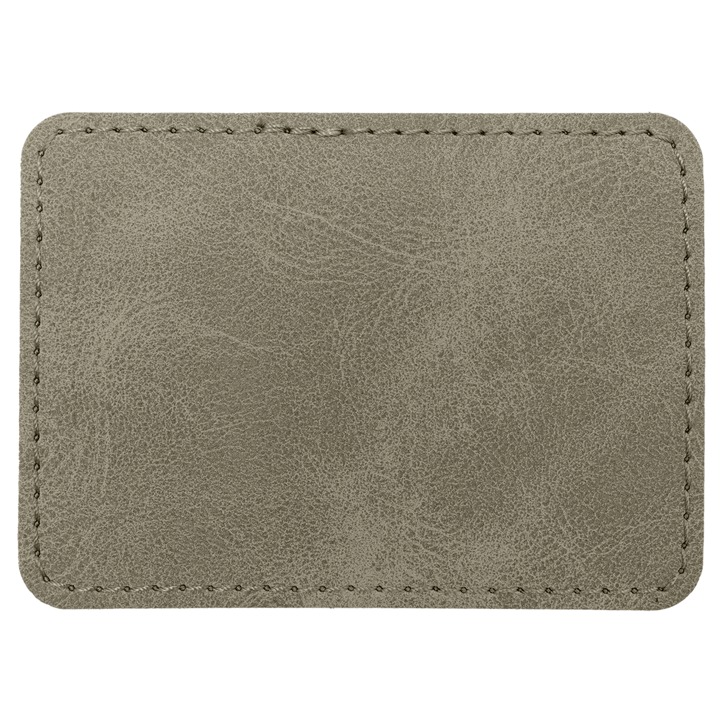 3.5" x 2.5" Light Green Rectangle Leatherette Patch Premier – item PTH295 image 3