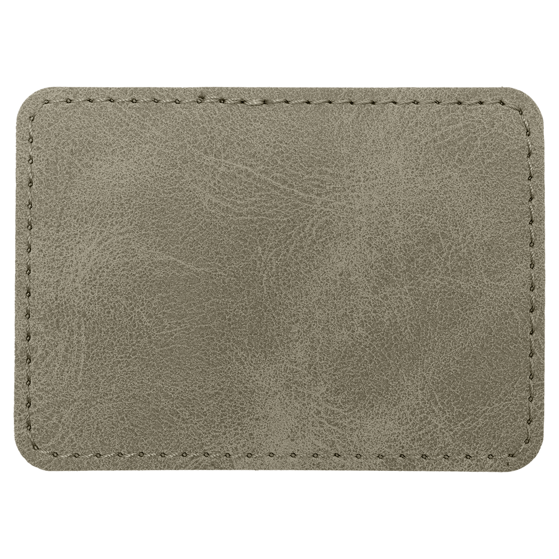 3.5" x 2.5" Light Green Rectangle Leatherette Patch Premier – item PTH295 image 3