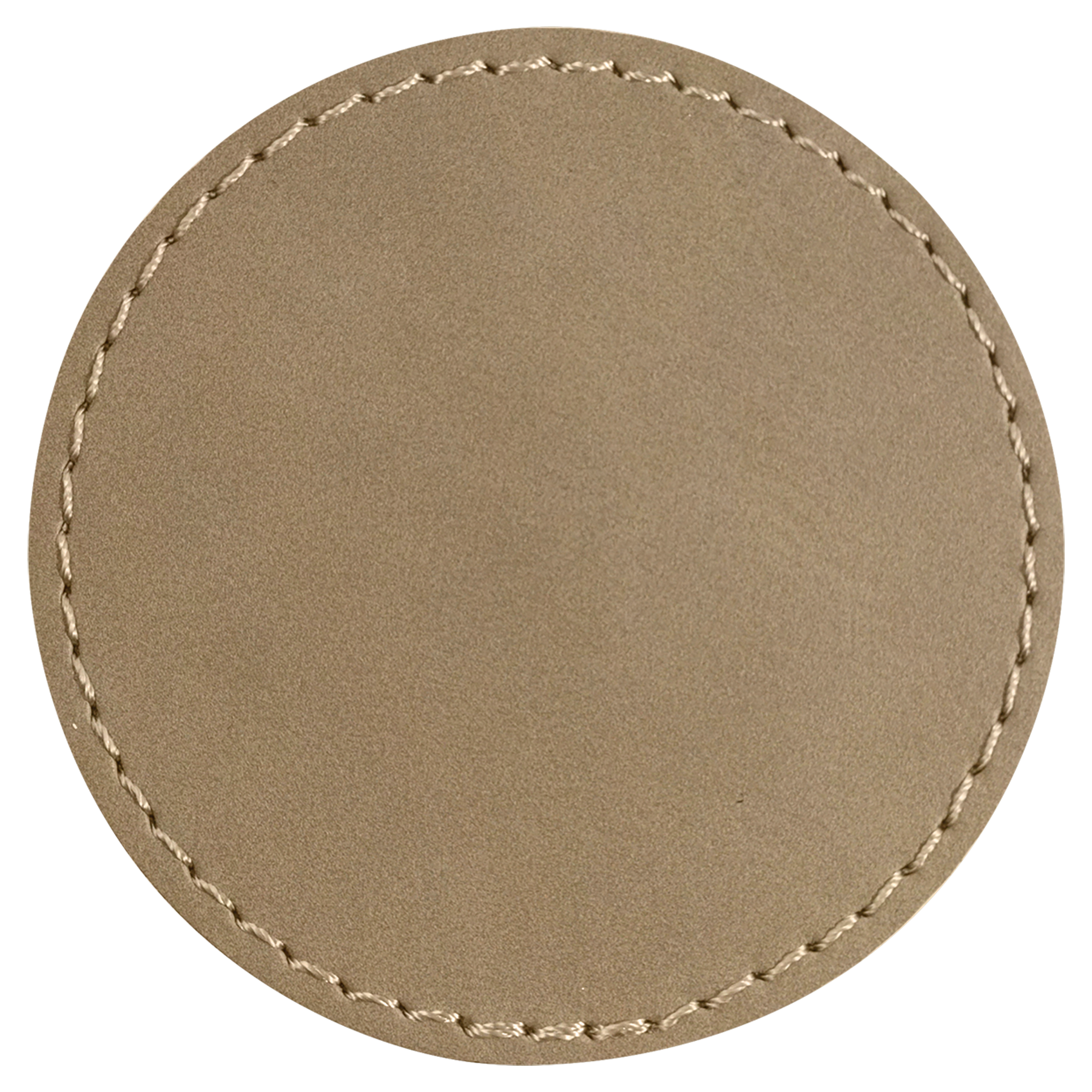 2.5" x 2.5" Light Brown Round Patch with Adhesive – item PTH301 image 3