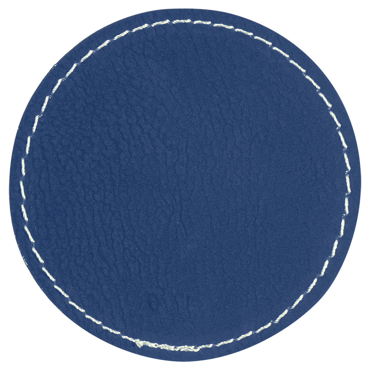 2.5" x 2.5" Blue/Silver Round Patch with Adhesive – item PTH309 image 2
