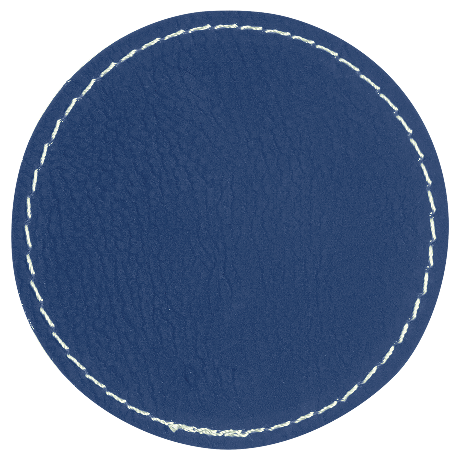 2.5" x 2.5" Blue/Silver Round Patch with Adhesive – item PTH309 image 2
